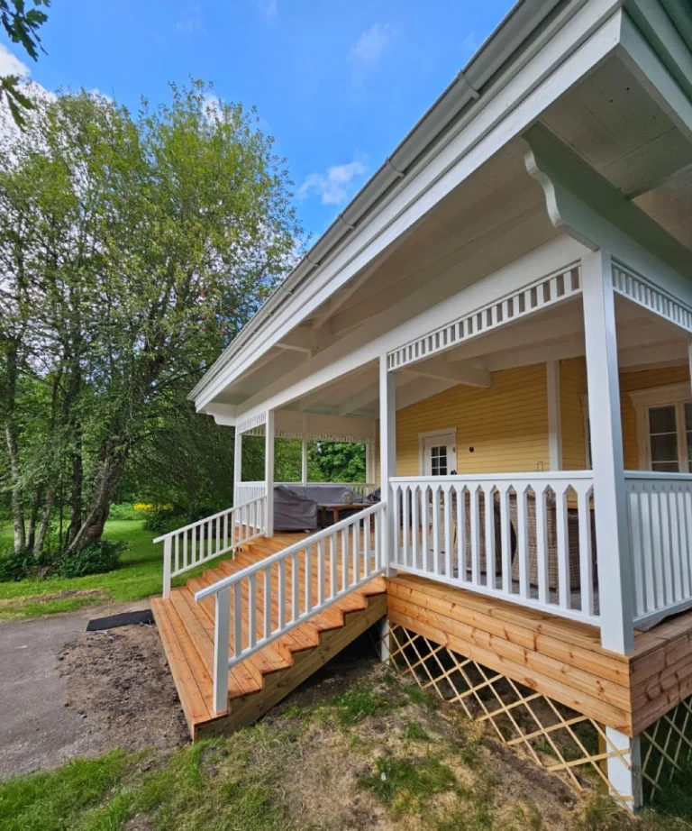 Tillbyggnad - Veranda i Knäred